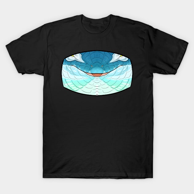 Blue Abronia Mask T-Shirt by TwilightSaint